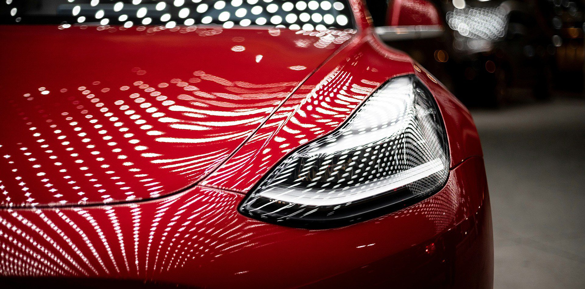front view of a Tesla Car